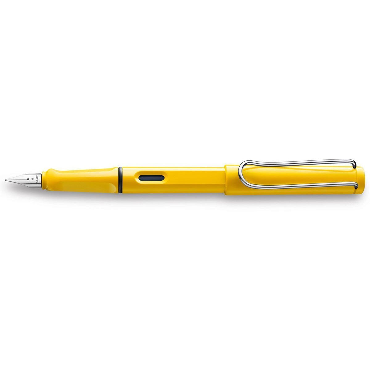 Lamy Safari Fountain Pen (19M) White & 5 Black Ink Cartridges