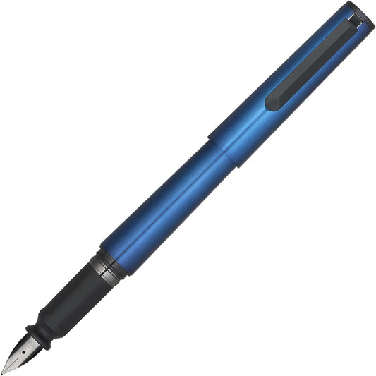 Sailor Fountain Pen, Beginner, Everyday Use, TUZU ADJUST FORGE Fountain Pen, Metal Blue, Made in Japan, Fine Point 10-0741-240