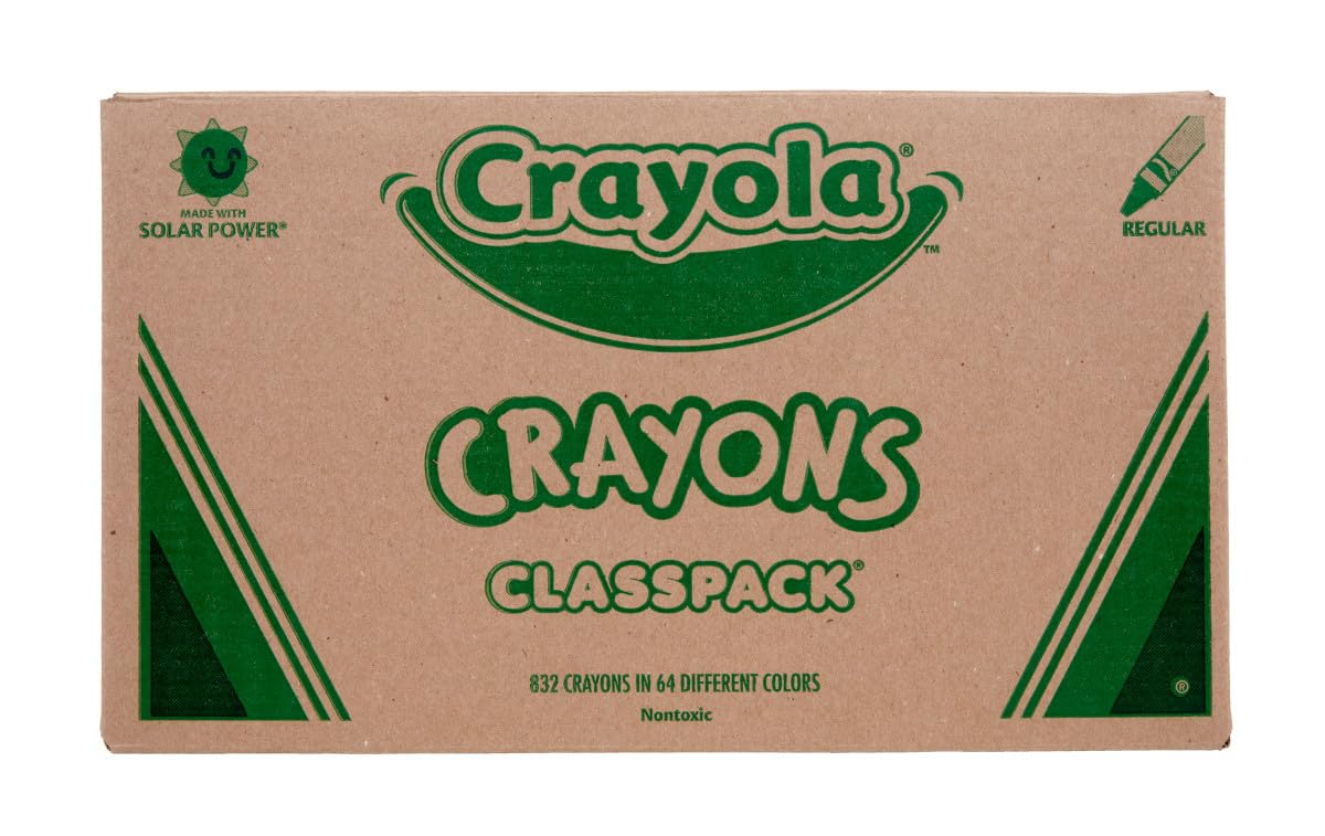Crayola Crayon Classpack (800ct), Bulk Crayons for Kids, School Supplies