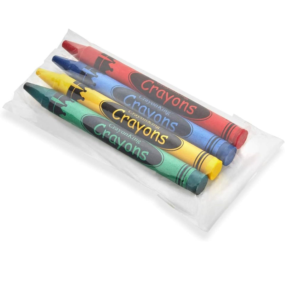 CrayonKing 200 Bulk Crayons, 50 Individually Wrapped 4-Packs