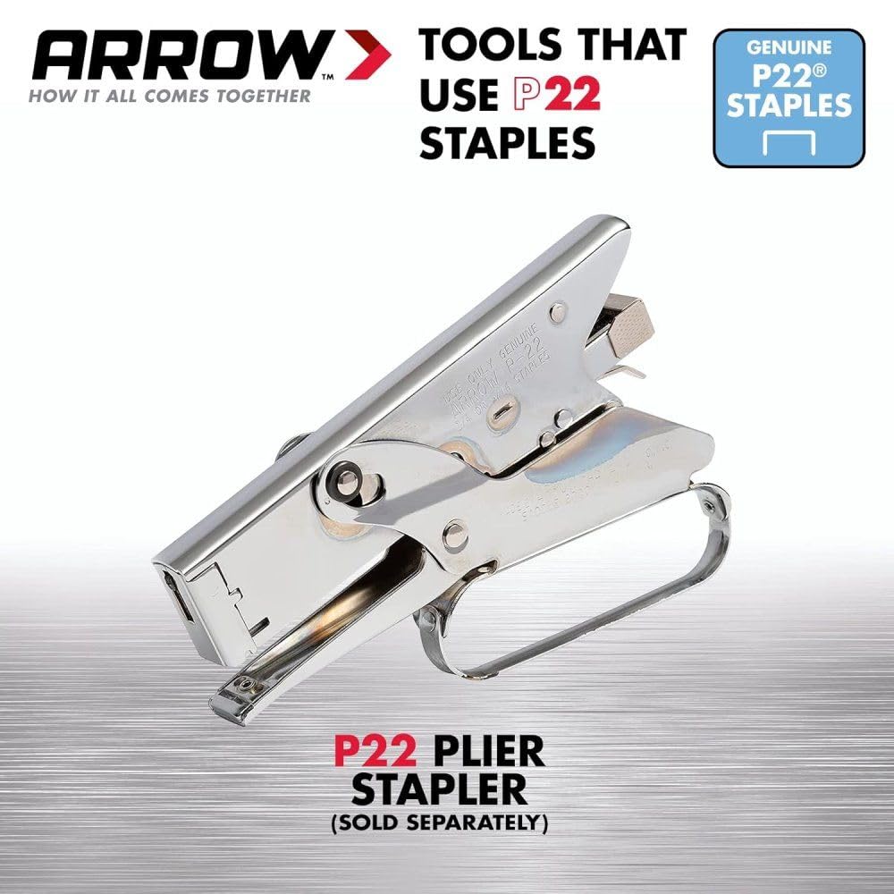 Arrow Fastener Staples P22 Model 224 - Genuine P22 Staple Gun Compatible, 5,050 Pack, 1/4 Inch