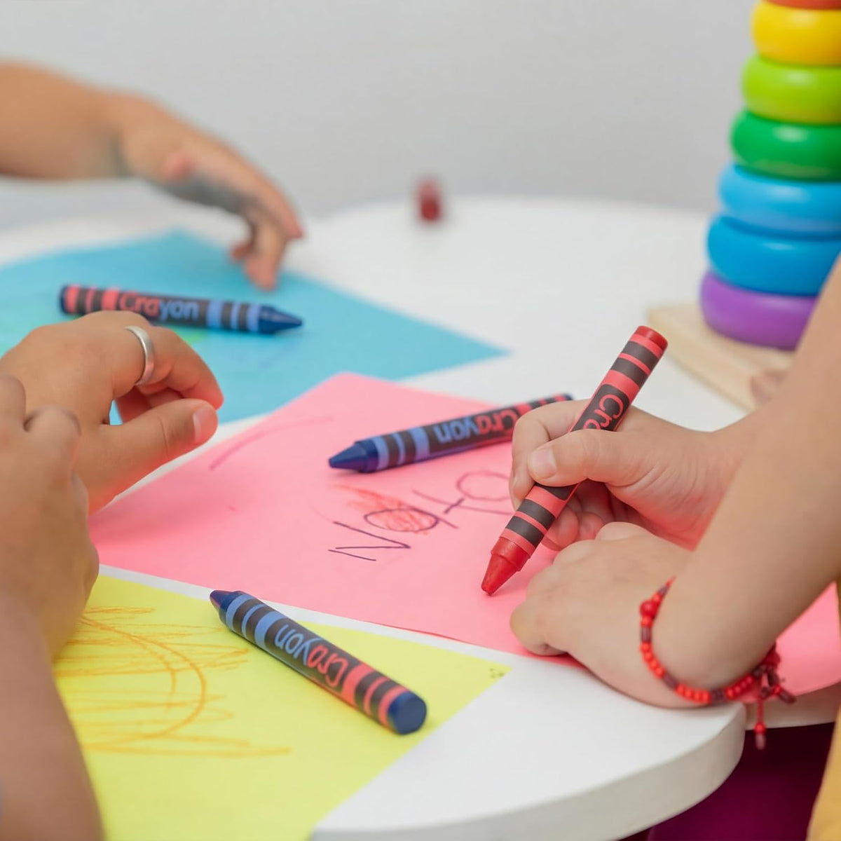 500 Pcs 250 Set Double End Crayon of 4 Assorted Color Non Toxic Crayon Bulk
