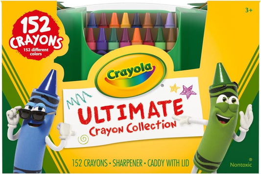 Crayola Ultimate Crayon Box Collection 152ct, Bulk School Supplies for Kids
