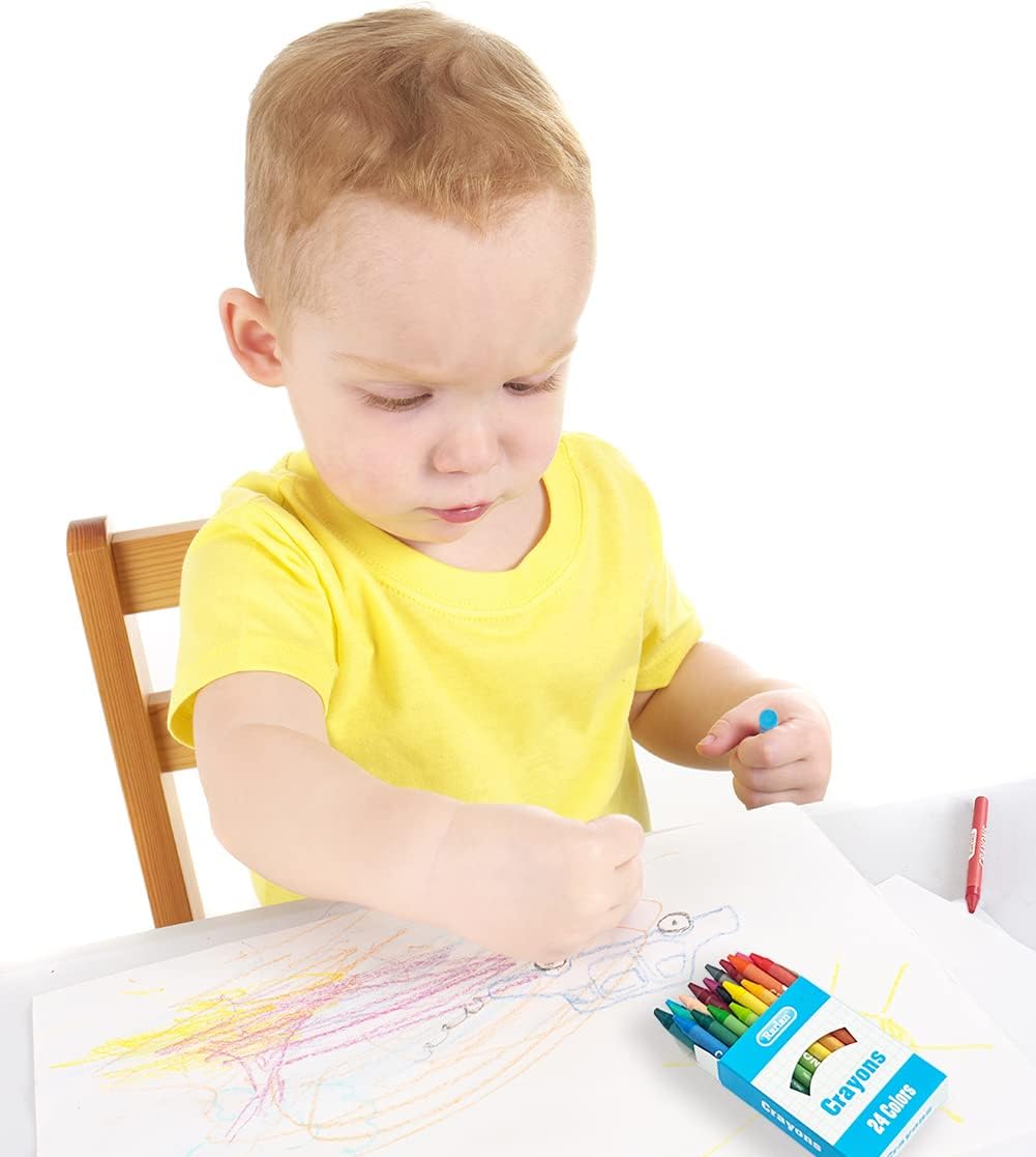 Rarlan Crayons Bulk, 30 Crayon Packs with 24 Assorted Colors, 720 Count