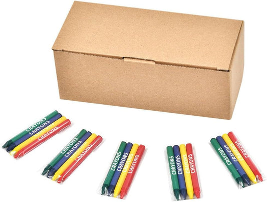 Madisi Crayons Bulk Pack, Regular Size, 4 Colors, 60 Packs, 240 Count