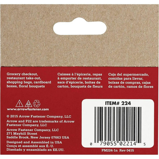 Arrow Fastener Staples P22 Model 224 - Genuine P22 Staple Gun Compatible, 5,050 Pack, 1/4 Inch