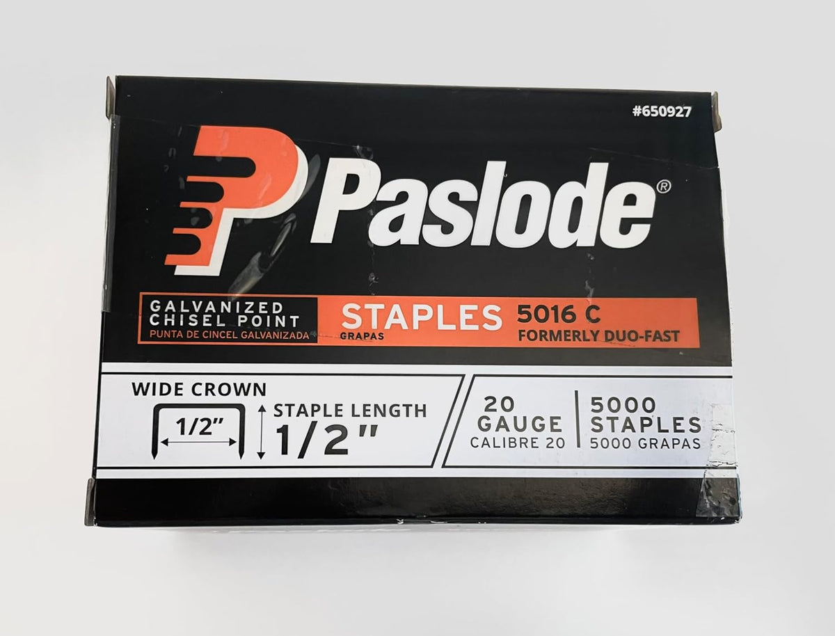 Duo-Fast 5016C 1/2" Length x 1/2" Crown 20 Gauge Staples 5000 per Pack (5223)