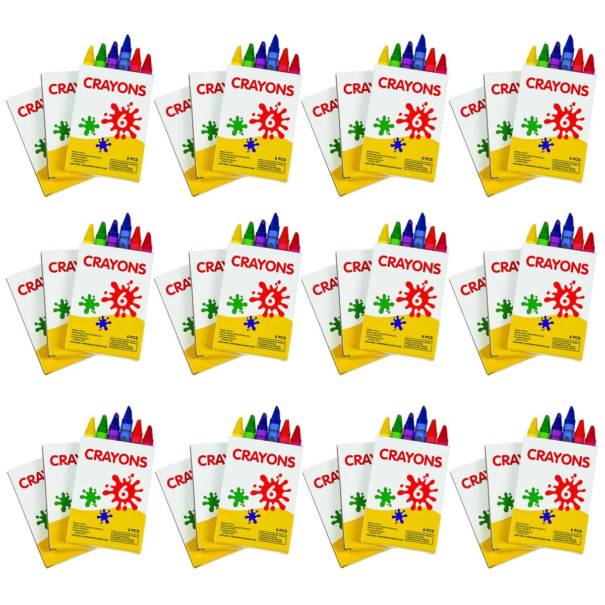 Fun Express Crayons Bulk 48 Pack