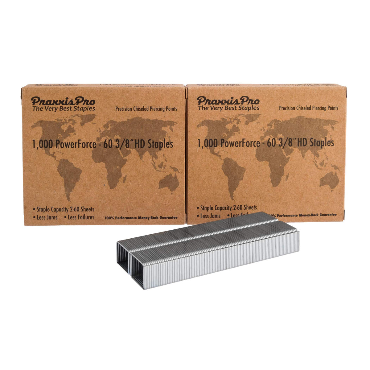 PowerForce-175 Heavy Duty Staples Refill, 3/4" Leg Length - Superior Steel, Chisel-Point, 2-175 Sheet Capacity - Compatible with Most Heavy Duty Staplers, 2000
