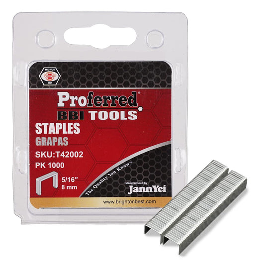 T42002 Staples, 1.2 mm Thick x 10.6 mm Wide, 5/16" (8 mm) Height