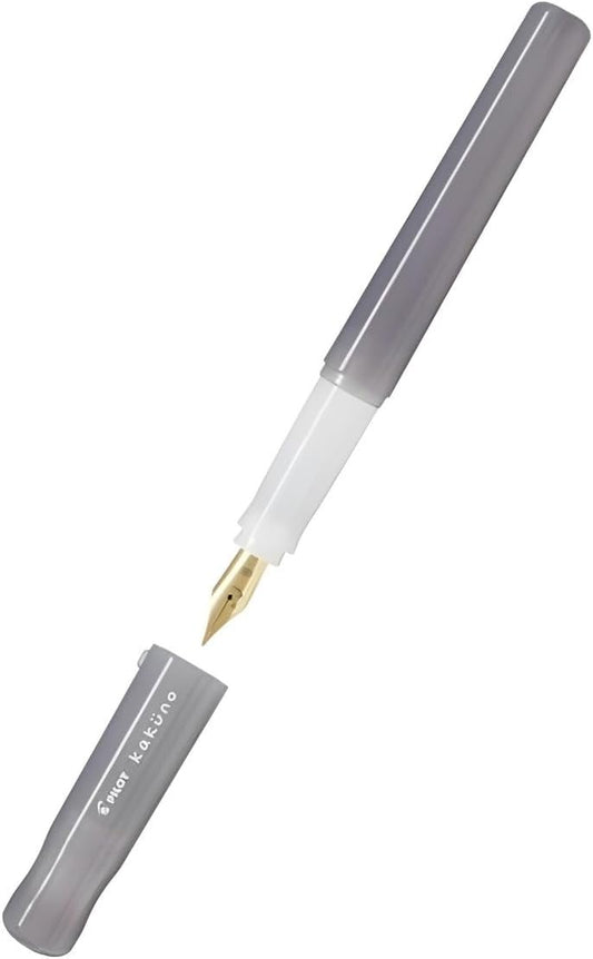 Pilot Kakuno Fountain Pen Madoromi Color Series, Gold (Smiley Face) Medium Nib, Perfect for Beginners and Creative Expression, Brown, PFKA-1MDBNM