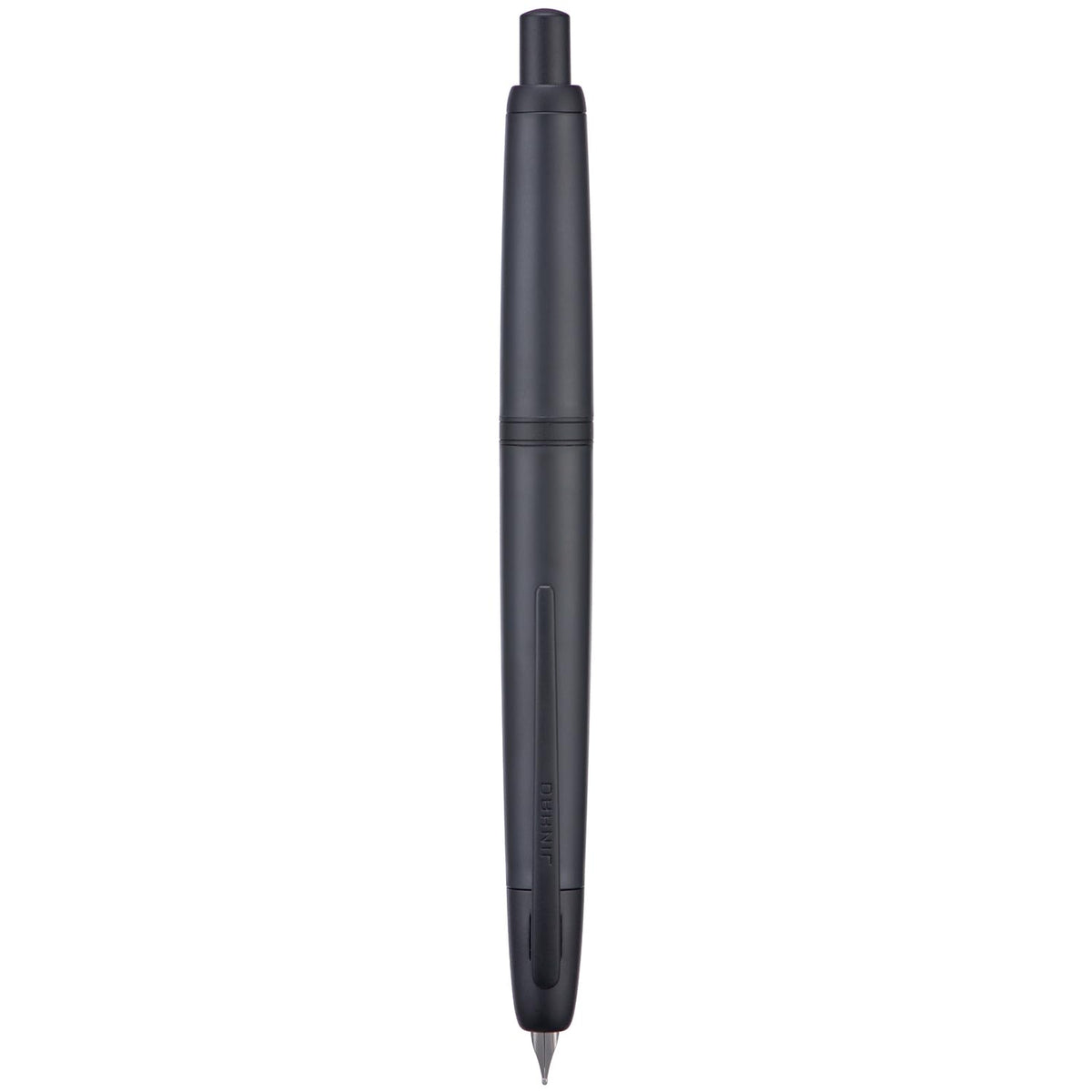 Jinhao 20 Press Fountain Pen, Snow White Retractable Medium Nib with Ink Converter Set (Silver Clip)