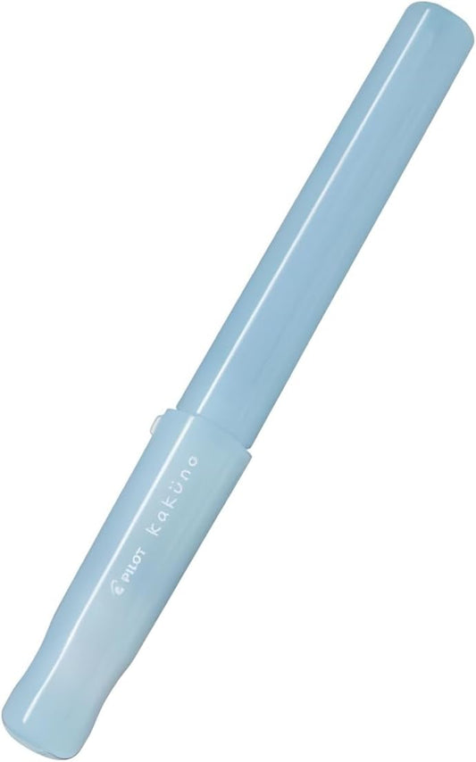 Pilot Kakuno Fountain Pen Madoromi Color Series, Gold (Smiley Face) Fine Nib, Perfect for Beginners and Creative Expression, Light Blue, PFKA-1MDLBF