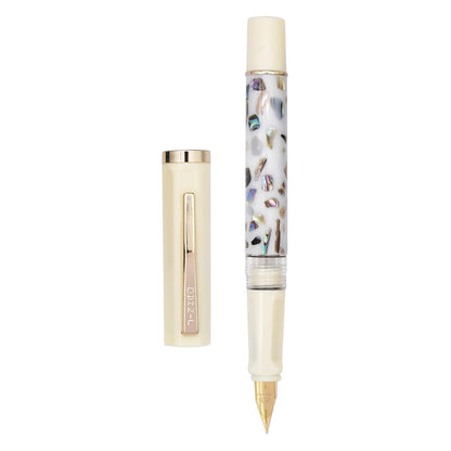Jinhao 58 Fountain Pen, Iridium Extra Fine Nib with Shell Carving Classic Design Smooth Writing Fountain Pen with Ink Converter - Black
