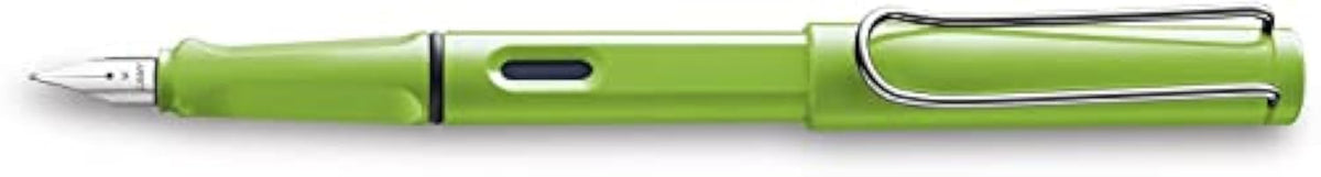 Lamy Safari Fountain Pen (19M) White & 5 Black Ink Cartridges