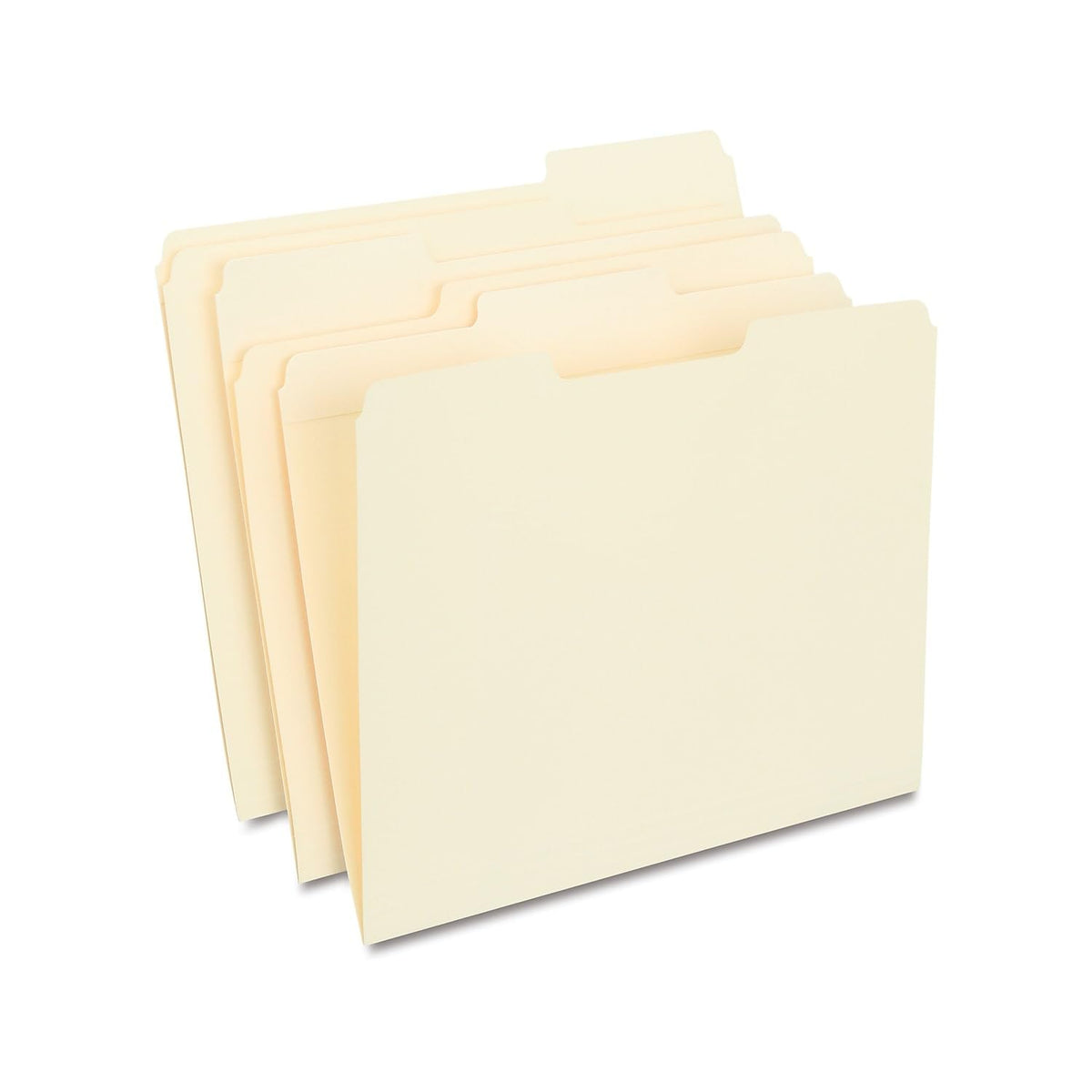 Staples Reinforced Colored File Folders, Letter, 3-Tab, Red, 100/Bx
