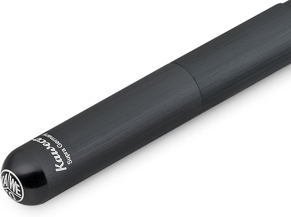 Kaweco SUPRA Fountain Pen Black I Exclusive Fountain Pen for Ink Cartridges Including Retro Metal Box I Fountain Pen 16.5 cm I Nib: F (Fine)