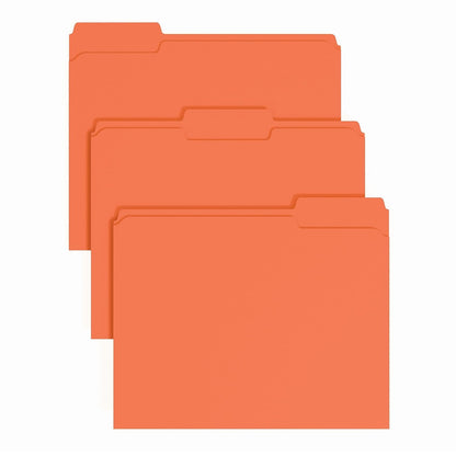 Staples File Folders, Letter Size, 1/3-Cut Tabs, Manila, 100/Pack