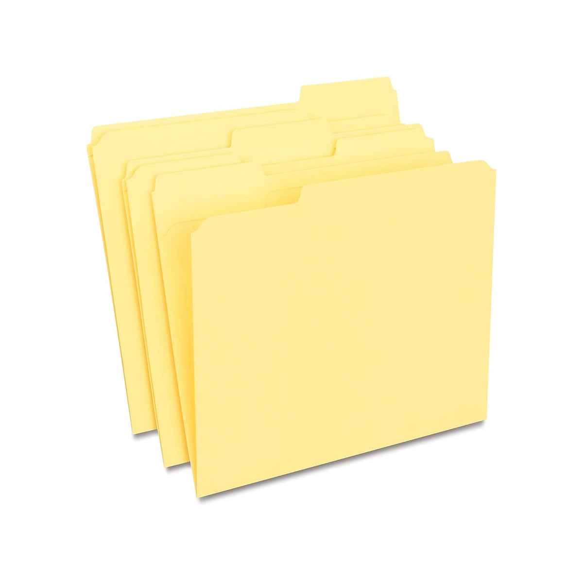 Staples Reinforced Colored File Folders, Letter, 3-Tab, Red, 100/Bx