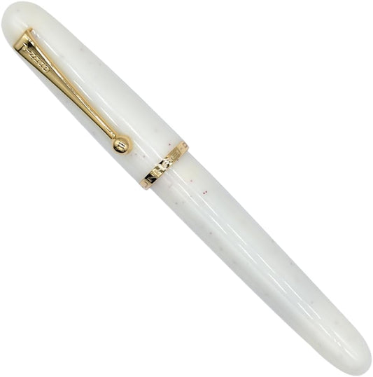 Jinhao 9013 Fountain Pen Heartbeat Point,Medium Nib 0.7mm Office Writing Ink Pen with Converter(White)