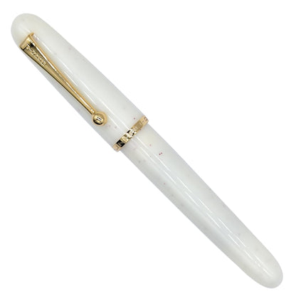 Jinhao 9013 Fountain Pen Heartbeat Point,Medium Nib 0.7mm Office Writing Ink Pen with Converter(White)