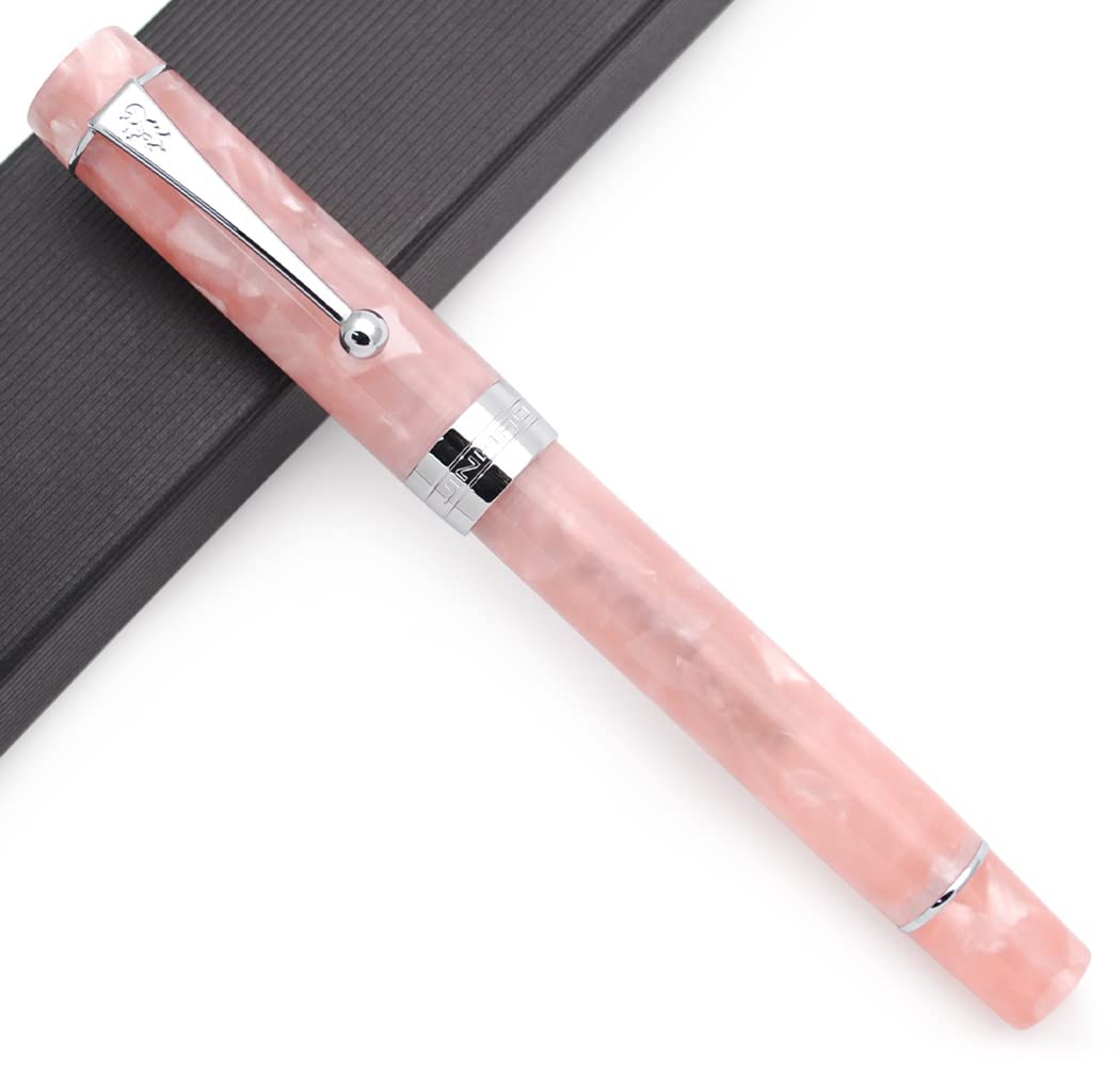 JINHAO 100 Fountain Pen with Ink Converter (Medium Nib 0.7mm, Light Blue)