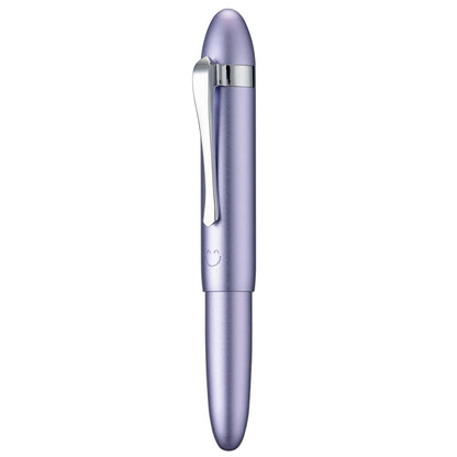 HONG DIAN M1 Fountain Pen Fine Nib, Purple & Submarine Shape Aluminium Short Mini Pocket Travel Pen