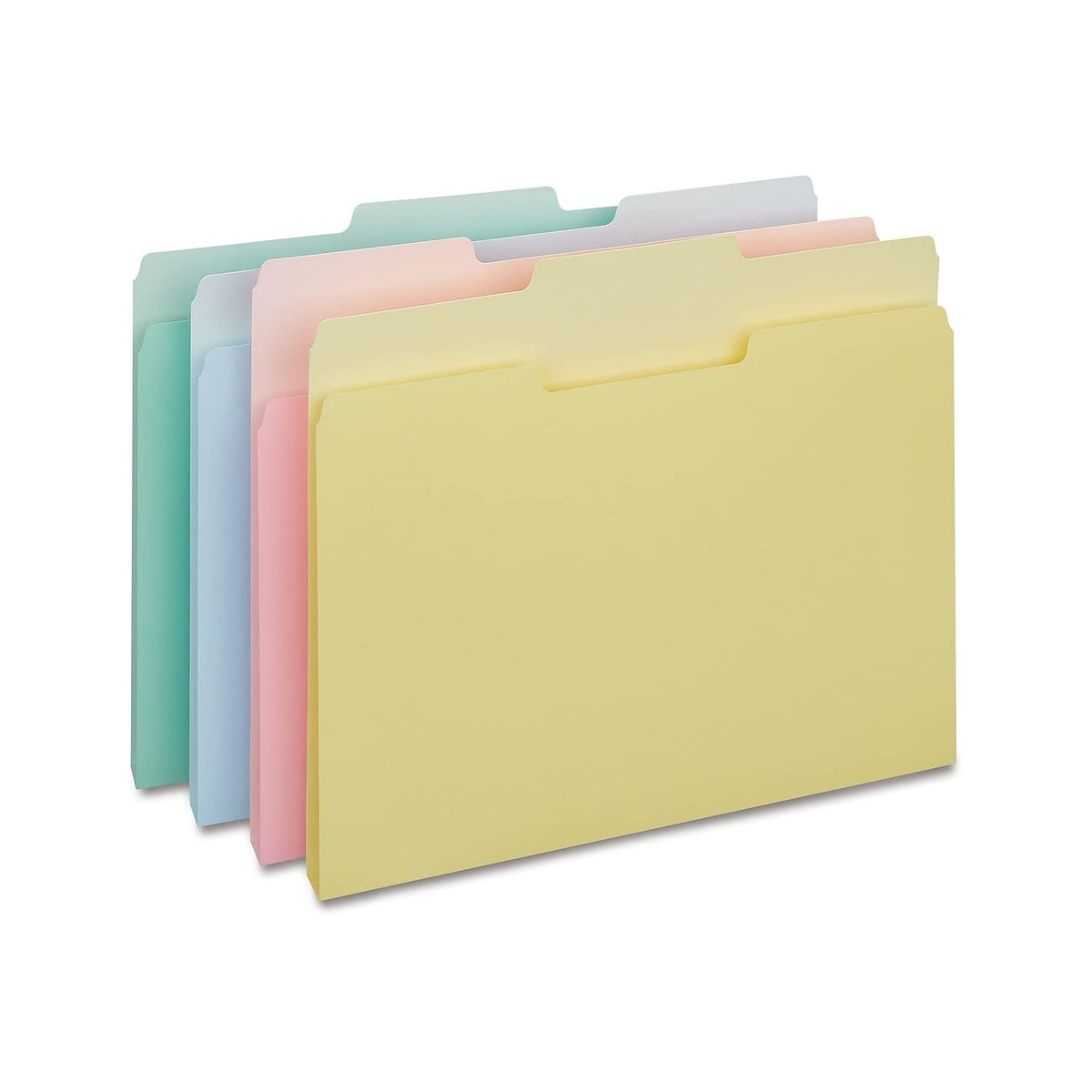Staples File Folders, Letter Size, 1/3-Cut Tabs, Manila, 100/Pack