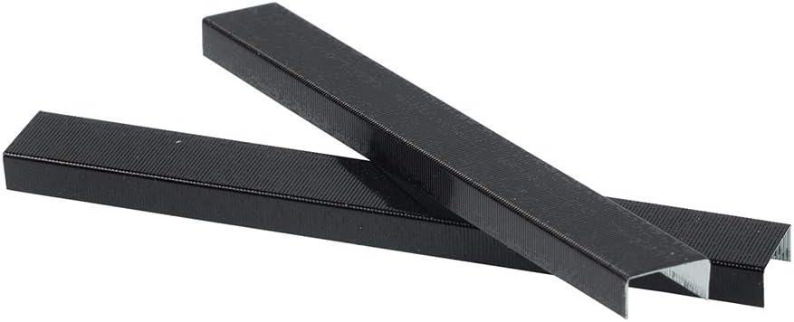 JAM PAPER Standard Size Colorful Staples - Jet Black - 5000/box