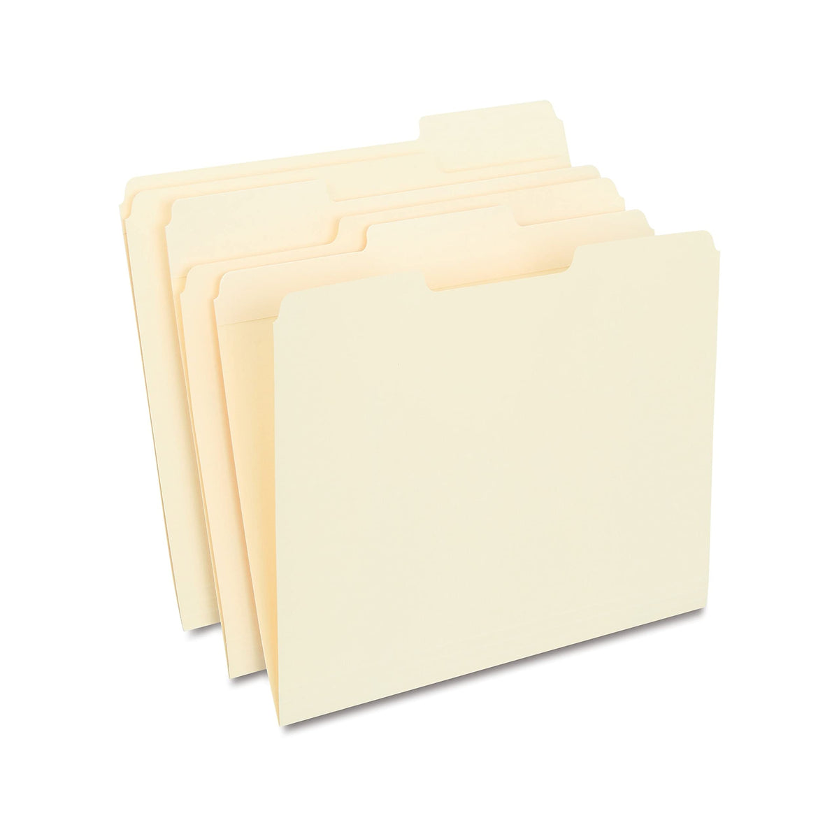 Staples Reinforced Colored File Folders, Letter, 3-Tab, Red, 100/Bx