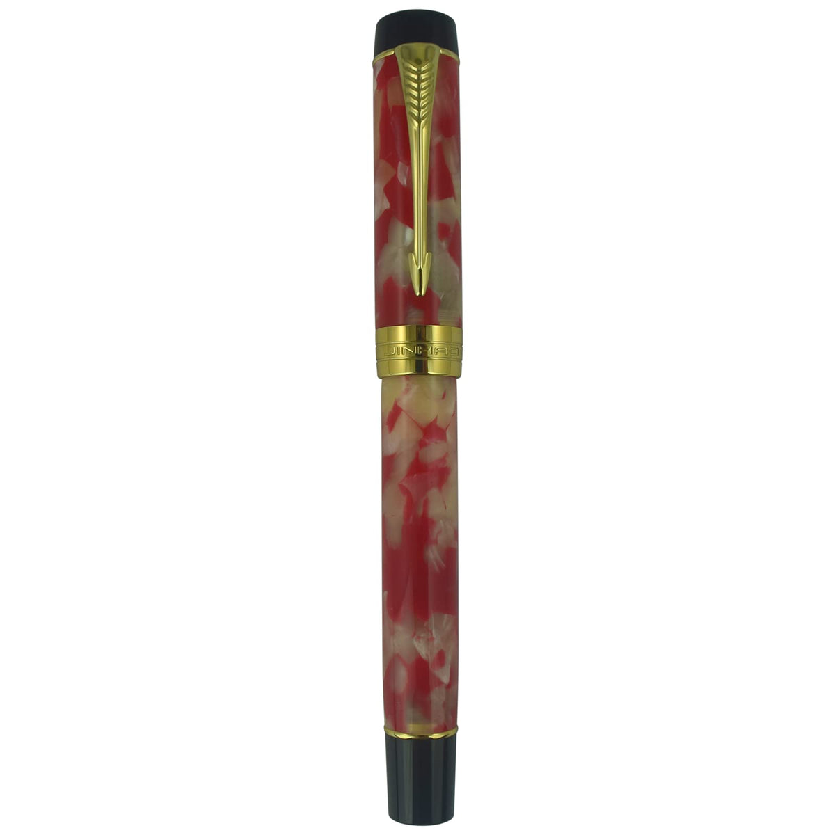Jinhao Century Series 100 Fountain Pen, Dark Blue Marble, 18KGP Fine Nib With Ink Converter, Arrow Clip, Gift Box