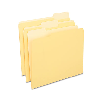 Staples File Folders, Letter Size, 1/3-Cut Tabs, Manila, 100/Pack