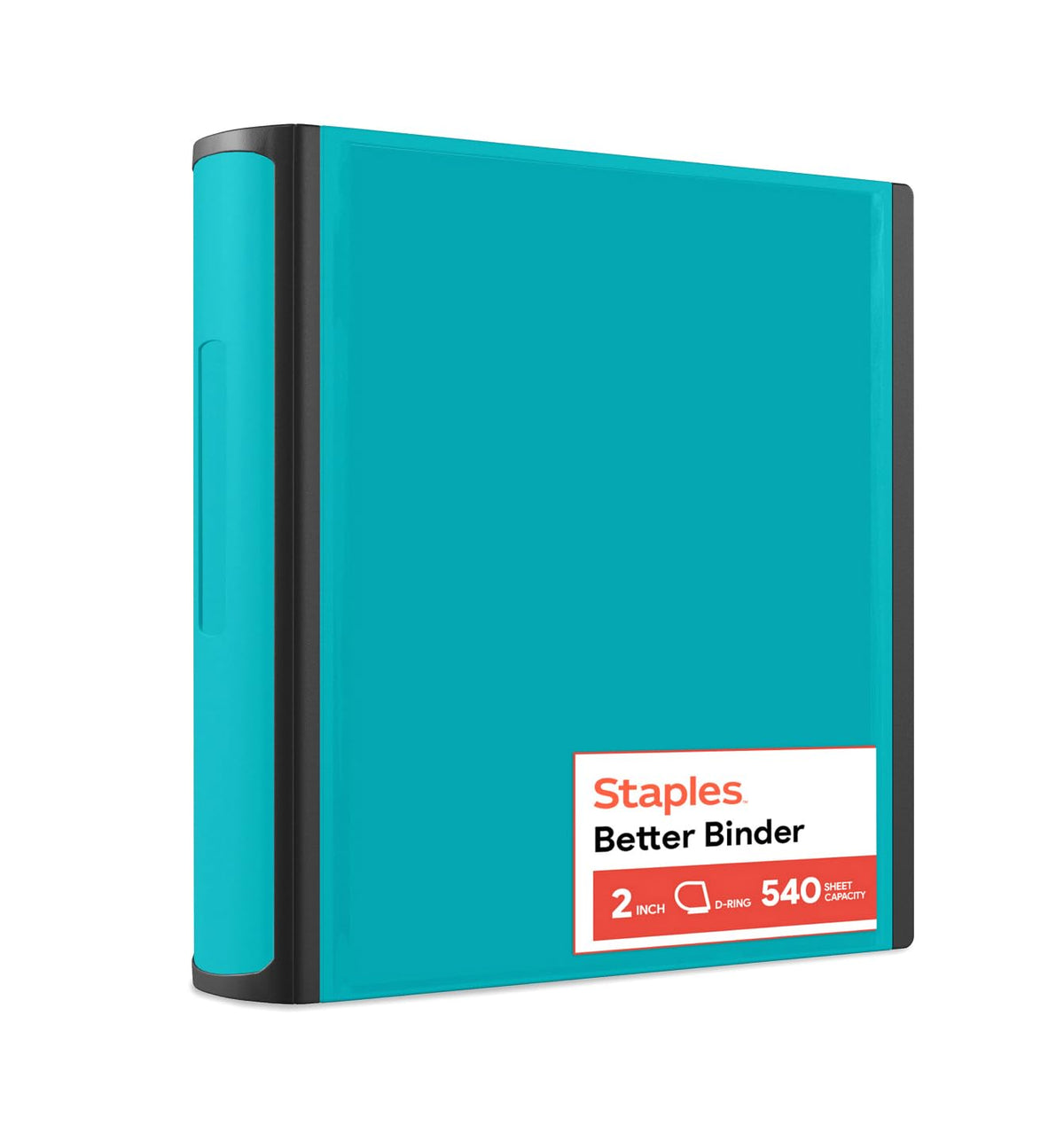 Staples Better Binder, 3 Inch D-Ring, Blue, Reinforced Rubber Spine