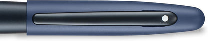 Sheaffer VFM Fountain Pen | E9429 Matt Blue with Black Trims with PVD | Fine Nib with Converter | Premium Fountain Pen