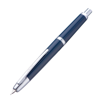 Jinhao 20 Press Fountain Pen, Snow White Retractable Medium Nib with Ink Converter Set (Silver Clip)