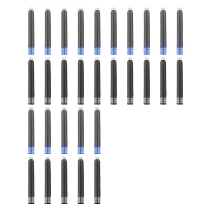 YUNCHUN 40PCS Fountain Pen Ink Refills, 3.4 mm Ink Cartridges Sets for Hongdian, Ink Pen Writing Supplies International Standard Ink Refills, Smooth Writing, Large Capacity and Easy Carry Black + Blue