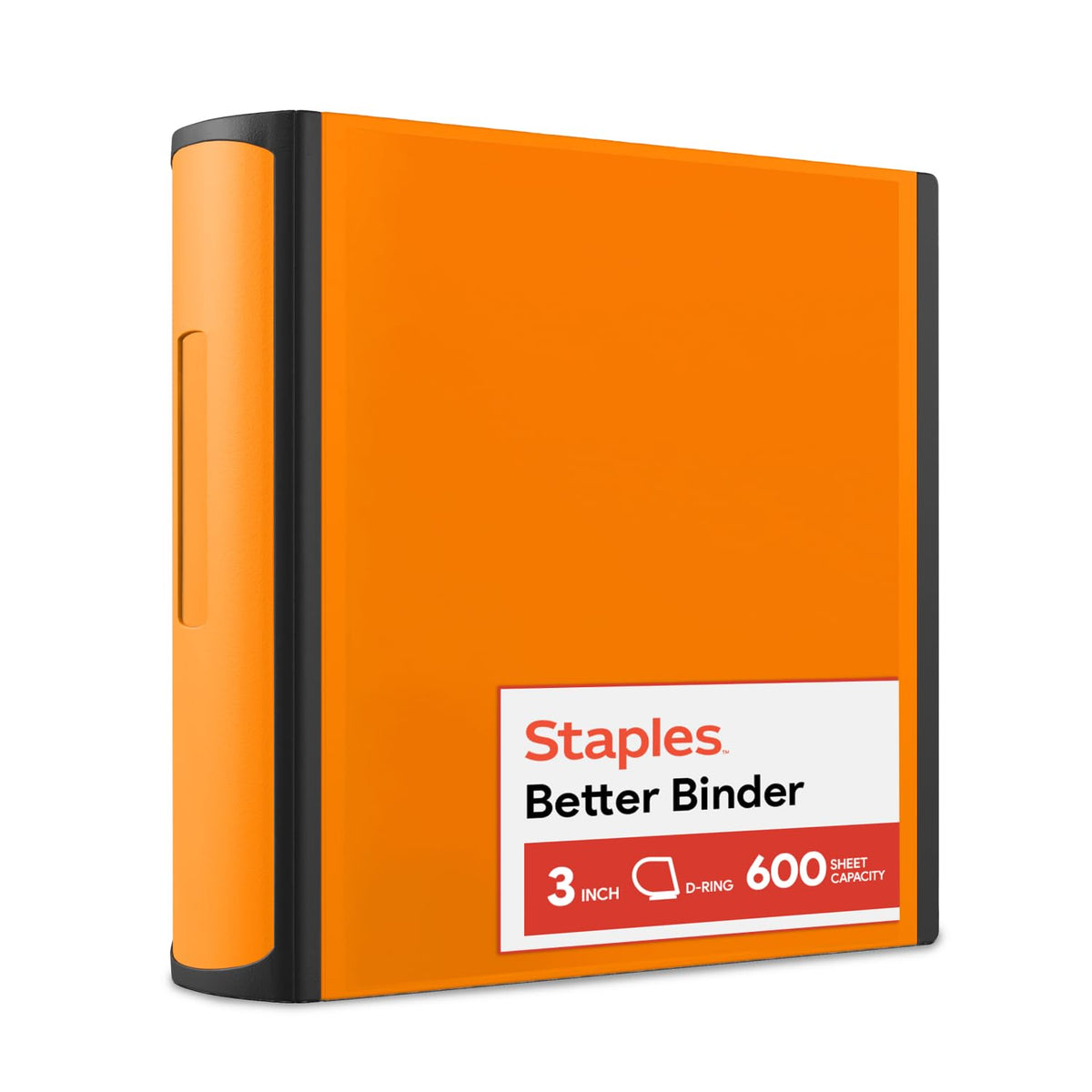 Staples Better Binder, 3 Inch D-Ring, Blue, Reinforced Rubber Spine