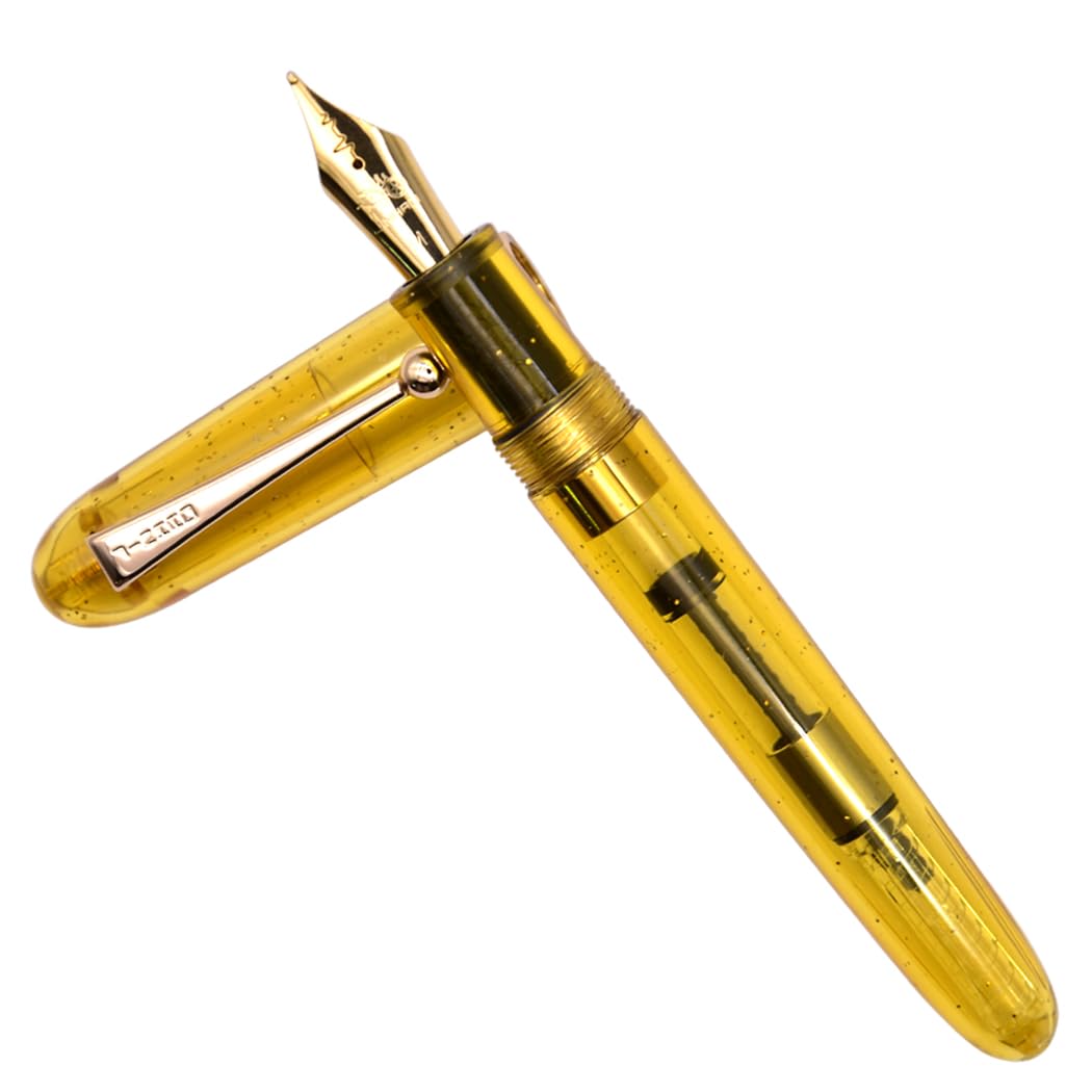 Jinhao 9013 Fountain Pen Heartbeat Point,Medium Nib 0.7mm Office Writing Ink Pen with Converter(White)