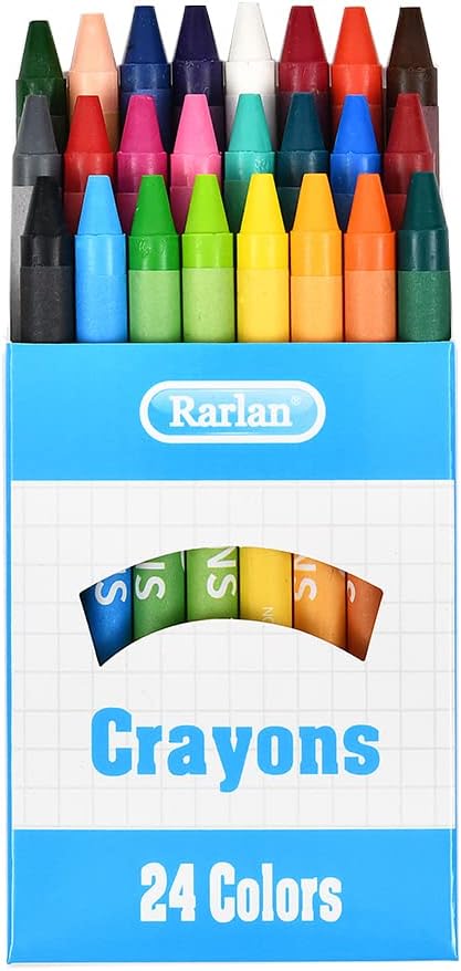 Rarlan Crayons Bulk, 30 Crayon Packs with 24 Assorted Colors, 720 Count