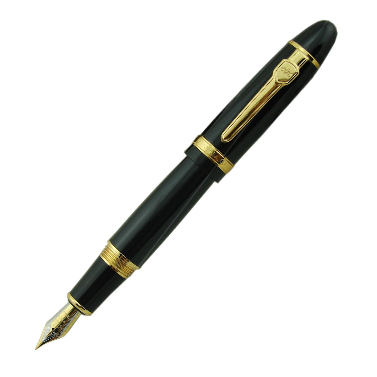 Lanxivi Jinhao 159 Fountain Pen Snow White Color Silver Trim with Removeable Converter