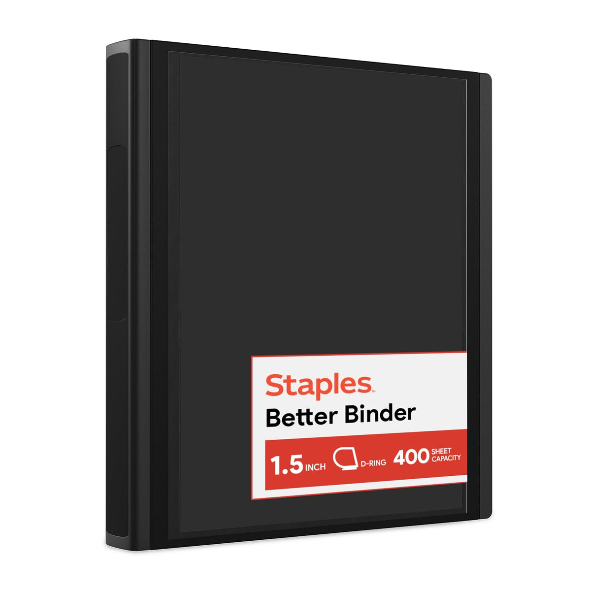 Staples Better Binder, 3 Inch D-Ring, Blue, Reinforced Rubber Spine