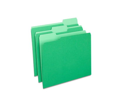 Staples File Folders, Letter Size, 1/3-Cut Tabs, Manila, 100/Pack