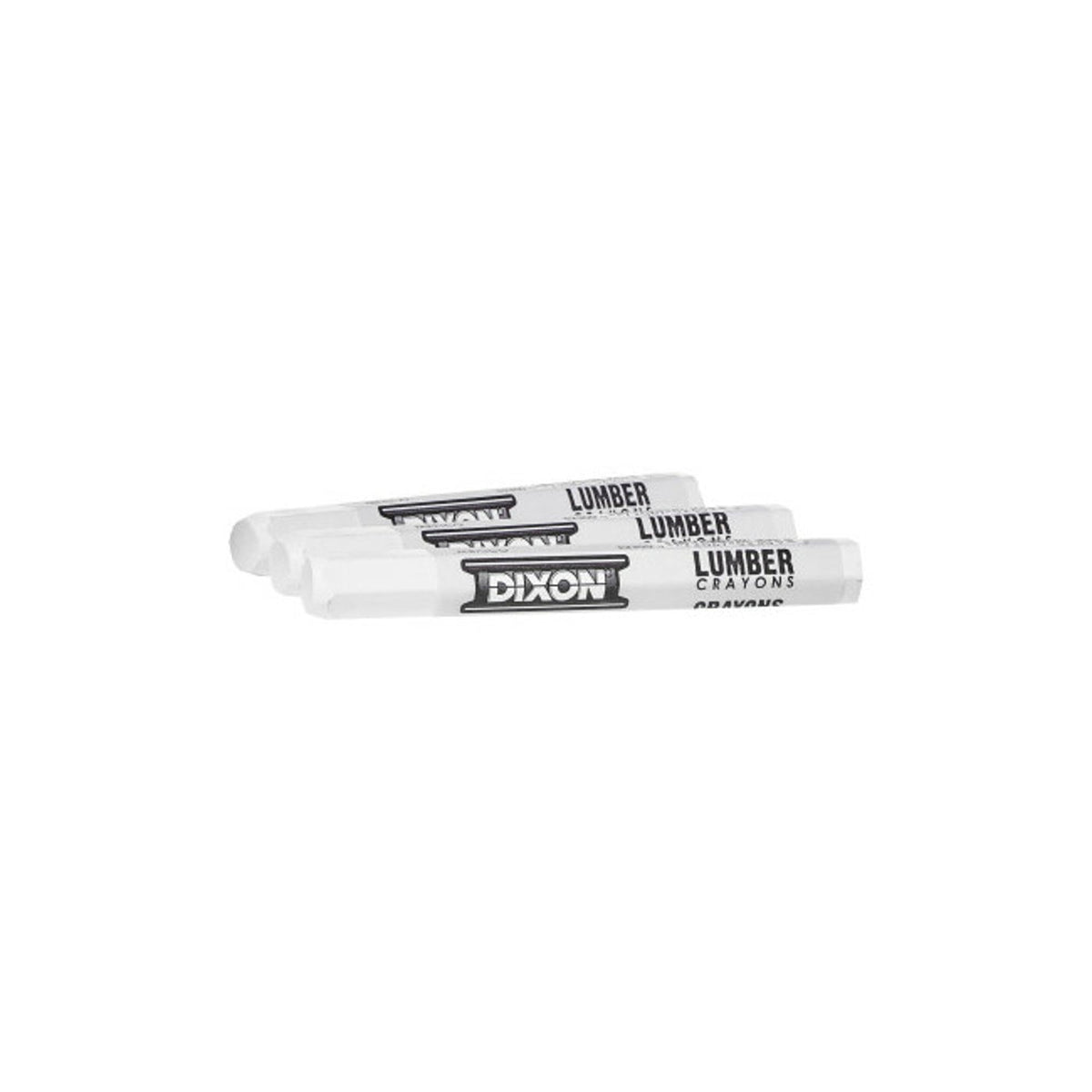 DIXON Industrial Lumber Marking Crayons, 4.5" x 1/2" Hex, Yellow, 12-Pack (X49600)