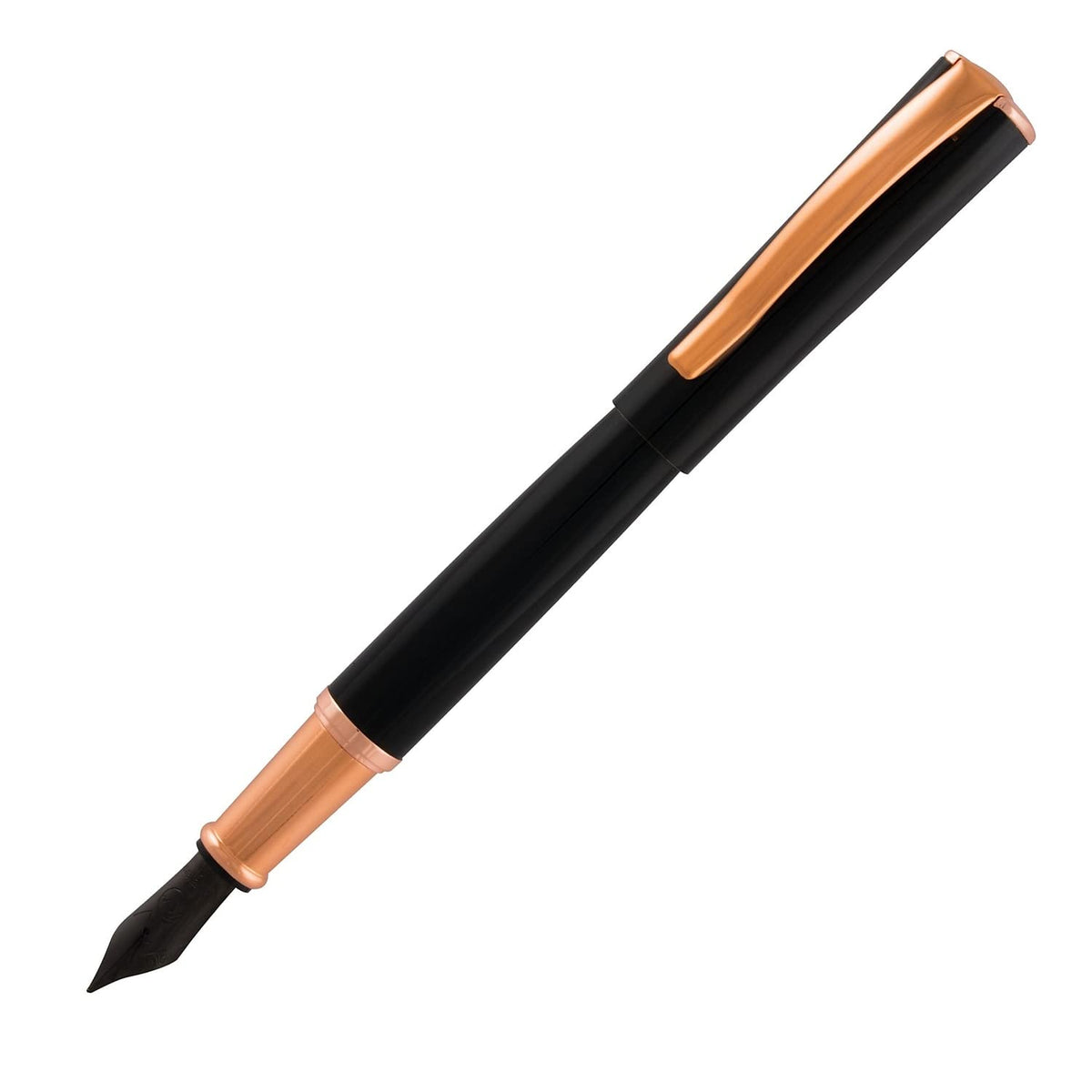Monteverde USA Impressa Fountain Pen Gun Metal with Red Trim - Extra Fine Point - JoWo German Nib
