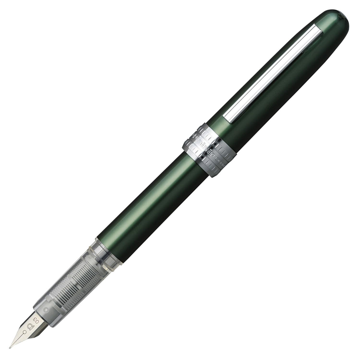 Platinum Fountain Pen, Plaisir Medium Nib, Frosty Blue (PGB-1000B-#57-M)