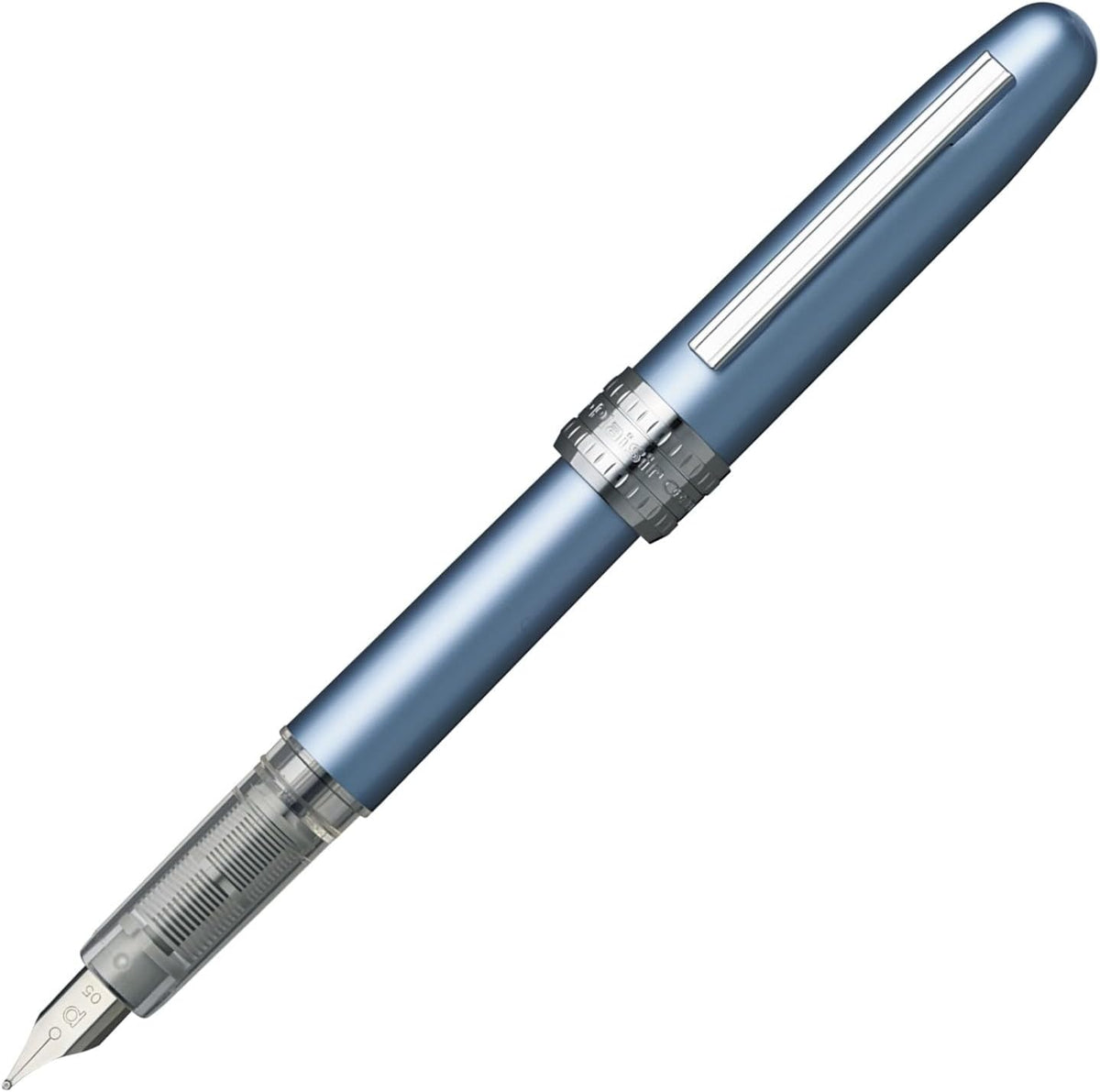 Platinum Fountain Pen, Plaisir Medium Nib, Frosty Blue (PGB-1000B-#57-M)