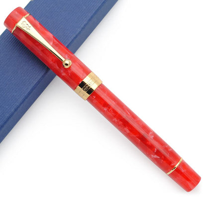 JINHAO 100 Fountain Pen with Ink Converter (Medium Nib 0.7mm, Light Blue)