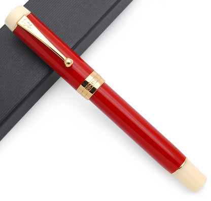 JINHAO 100 Fountain Pen with Ink Converter (Medium Nib 0.7mm, Light Blue)