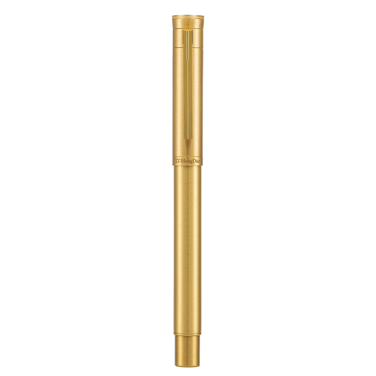 HONG DIAN Forest Pro Silver Stainless Steel Fountain Pen, Extra Fine Nib Classic Design Smooth Writing Pen with Converter and Metal Pen Case Set