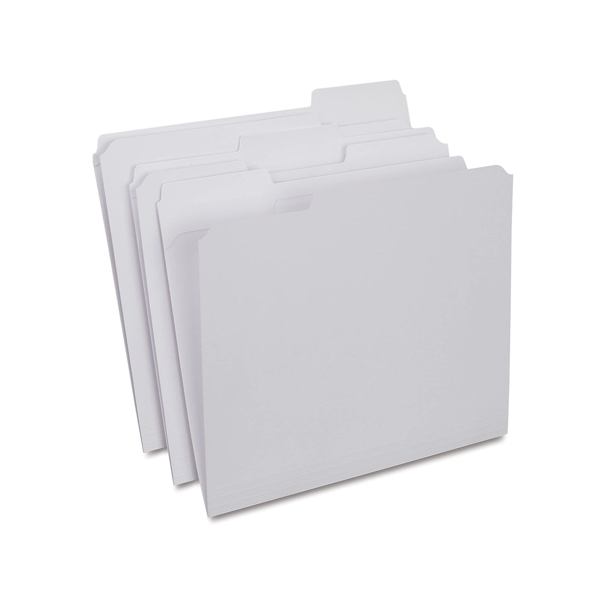 Staples Reinforced Colored File Folders, Letter, 3-Tab, Red, 100/Bx